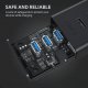 HUB USB Aukey Aktywny Hub Aukey CB-H19 3 7w1 USB 3.0 2