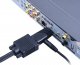 Adapter AV SwiatKabli Adapter KONWERTER obrazu sygnału z HDMI męskie na VGA żeńskie AUDIO jack 6
