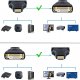 Adapter AV SwiatKabli HDMI męski na DVI-D 24+1 żeński lub DVI-D na HDMI ADAPTER KONWERTER 3