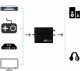 Adapter AV SwiatKabli TOSLINK Coaxial na analog L/R + jack 3,5mm KONWERTER 192KHz DAC 6