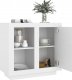 vidaXL Szafka, biała, 80x40x75 cm 4