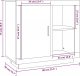 vidaXL Szafka, biała, 80x40x75 cm 9