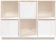 vidaXL Szafka, biała, 110,5x35x80 cm, lite drewno sosnowe 6