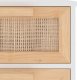 vidaXL Szafka, biała, 40x30x90 cm, lita sosna i naturalny rattan 7