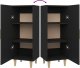 vidaXL Szafka czarna 34,5x34x90 cm 9