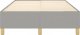 vidaXL Łóżko kontynentalne, jasnoszare, obite tkaniną, 120x200 cm 5