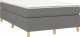 vidaXL Łóżko kontynentalne, ciemnoszare, obite tkaniną, 120x200 cm 3