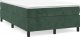 vidaXL Łóżko kontynentalne, ciemnozielona, 120x200 cm, obite aksamitem 2