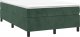 vidaXL Łóżko kontynentalne, ciemnozielona, 120x200 cm, obite aksamitem 3