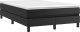 vidaXL Łóżko kontynentalne, czarne, obite sztuczną skórą, 120x200 cm 3