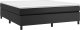 vidaXL Łóżko kontynentalne, czarne, obite sztuczną skórą, 160x200 cm 3