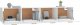 vidaXL vidaXL Szafki wiszące, 2 szt., białe, 100x36,5x35 cm 5