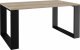 Topeshop STOLIK KAWOWY ŁAWA SALON LOFT MODERN DĄB SONOMA CZERŃ 1