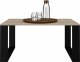 Topeshop STOLIK KAWOWY ŁAWA SALON LOFT MODERN DĄB SONOMA CZERŃ 3