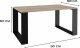 Topeshop STOLIK KAWOWY ŁAWA SALON LOFT MODERN DĄB SONOMA CZERŃ 5