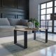 Topeshop STOLIK KAWOWY ŁAWA SALON LOFT MODERN DĄB SONOMA CZERŃ 6