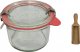 Wamar-Sosenka Zestaw Słoików WECK Pojemność 200 ml średnica 80mm 6 sztuk + Szklane wieka, zapinki, gumki 3