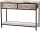 Art-Pol Konsola drewniana barek Loft z 2 szufladami 1