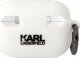 Karl Lagerfeld Etui Karl Lagerfeld KLAP2RUNIKH Apple AirPods Pro 2 cover biały/white Silicone Karl Head 3D 1