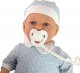 LeanToys Lalka Bobas 46 cm Niebieskie Ubranko Smoczek 3