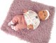 LeanToys Lalka Bobas 46 cm Różowa Smoczek Kocyk Piórka 3