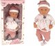 LeanToys Lalka Bobas 46 cm Różowa Smoczek Kocyk Piórka 6