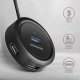 HUB USB Axagon AXAGON HUE-P1AL 4x USB 3.2 Gen 1, runder Hub, 1,2 m USB-A Kabel 2