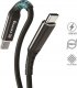 Kabel USB Crong USB-C - USB-C 2 m Czarny (CRG-AL200USCC-BLK) 1