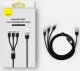 Kabel USB Baseus USB-A - microUSB + Lightning 1.2 m Biały (BSU3940) 3