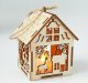 Techrebal LAMPION ADWENTOWY DREWNIANY DOMEK MAŁY RORATY LED 3