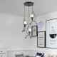 Lampa wisząca Modi Home Lampa sufitowa Loft -czarna,ludziki Humanoid 2