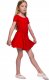 RENNWEAR Body treningowe gimnastyczne z krótkim rękawem B100K czerwony 140 cm 3