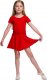 RENNWEAR Body treningowe gimnastyczne z krótkim rękawem B100K czerwony 140 cm 6