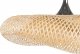 Lampa wisząca Beliani Lampa wisząca bambusowa jasne drewno BOYNE duża! 5