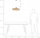 Lampa wisząca Beliani Lampa wisząca bambusowa jasne drewno BOYNE duża! 7