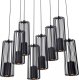 Lampa wisząca Kaja Wisząca lampa Falcon K-4933 kaskada nad łóżko czarna 1