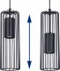 Lampa wisząca Kaja Wisząca lampa Falcon K-4933 kaskada nad łóżko czarna 7