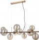 Lampa wisząca Italux Wisząca lampa Canello PND-406007-10-HBR stylowa mosiężna 1
