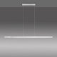 Lampa wisząca Paul Neuhaus Wisząca lampa liniowa Luzi do salonu LED 13W aluminium 9