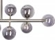 Lampa wisząca Beliani Lampa wisząca 10-punktowa metalowa srebrna RAMIS 6