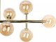 Lampa wisząca Beliani Lampa wisząca 10-punktowa metalowa złota RAMIS 5