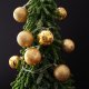 Dekoracja świąteczna Decorative Lighting Decorative Lighting Lampki bombki choinkowe nietłukące złote 10 led 4 cm 4