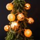 Dekoracja świąteczna Decorative Lighting Decorative Lighting Lampki bombki choinkowe nietłukące złote 10 led 4 cm 5