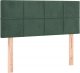 vidaXL vidaXL Łóżko kontynentalne z materacem, zielone, aksamit, 90x190 cm 6
