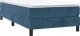 vidaXL vidaXL Łóżko kontynentalne, ciemnoniebieska, 80x200cm, obite aksamitem 3