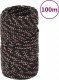 vidaXL vidaXL Linka żeglarska, czarna, 2 mm, 100 m, polipropylen 1