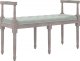 vidaXL vidaXL Ławka, jasnoszara, 110x40x70 cm, tapicerowana aksamitem 1