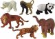 Figurka LeanToys Zestaw 6 Figurek Dzikie Zwierzęta Safari Figurka Tygrys Małpa Lew 1