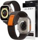 Alogy Pasek nylonowy Sport Strap na rzep do Apple Watch 4/5/6/7/8/SE (38/40/41mm) Czarno-pomarańczowy uniwersalny 1