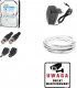 Hikvision Tani monitoring mieszkania podwórka Hikvision Hiwatch Turbo HD AHD CVI rejestrator 4 kanałowy + 1 x kamera HWT-T240-M 1TB Akcesoria 4